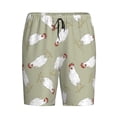 thumbnail image 4 of Wukai Funny Chicken Men’s Short Pajama Pants With Pockets Soft Sleep Pj Shorts for Men-Medium, 4 of 6