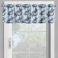 thumbnail image 2 of Ambesonne Whale Window Valance, Giant Marine Mammals, 54" X 12", Pale Blue White Lilac, 2 of 5