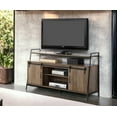 thumbnail image 2 of Cterwk TV Stand for TVs up to 58", Entertainment Center with 2 Open Shelf and 2 Doors, TV Cabinet for Living Room, Office, Brown, 2 of 9