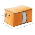 thumbnail image 2 of Waterproof Anti-Mold Moisture Proof Clothes Storage Container Zipper Bag with Clear Window Carry Handles for Blanket Comforter Bedding, Closet Storage Boxes, 2 of 6
