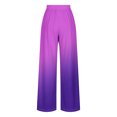 thumbnail image 4 of Lmnyox Women's Wide Leg Pants Fashion Casual Drawstring Trousers Flowy Vacation Beach Palazzo Pants with Pocket, 4 of 6