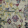 thumbnail image 3 of HomeRoots 531533 9 x 12 ft. Gray Floral Power Loom Rectangle Area Rug, 3 of 5
