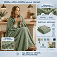 Weave Spring Ton Waffle Weave Blanket King Size - Soft Breathable For Bed ...