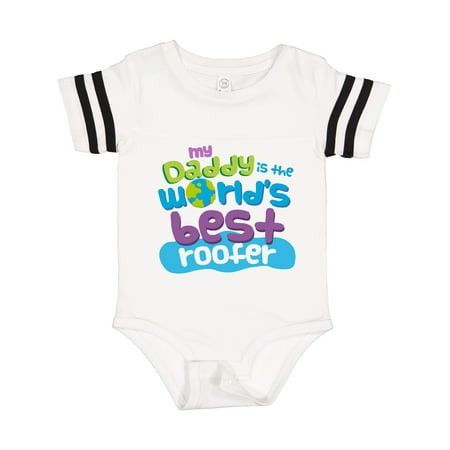 

Inktastic Daddy Worlds Best Roofer Gift Baby Boy or Baby Girl Bodysuit