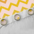 thumbnail image 4 of Feelyou Orange Stripes Waves Curtains Pack of 2 (52x84 Each), Abstract Window Curtains, 4 of 6