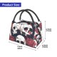 thumbnail image 2 of Fotbe Gothic Skulls And Roses Bolsa Térmica Portátil con Estampado, Bolsa de Entrega de Alimentos Aislada, Bolsa Reutilizable de Gran Capacidad para Comidas y Supermercado, 2 of 6
