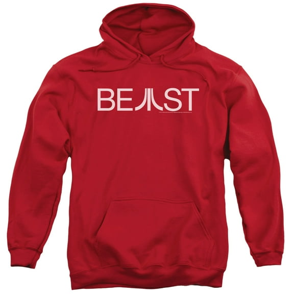 Atari Beast Adult Pullover Hoodie Sweatshirt Red