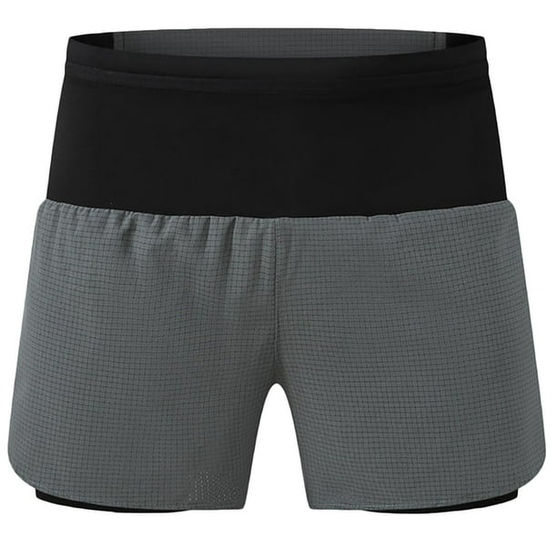 Ceisia Men's Seamless Lining Fitness Training Shorts, Elastic Waist for Gym Workout Gift Activities