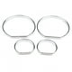 thumbnail image 1 of 4 piezas de molduras para marcos de decoración de velocímetro y salpicadero delantero de coche para BMW E46, 1 of 10
