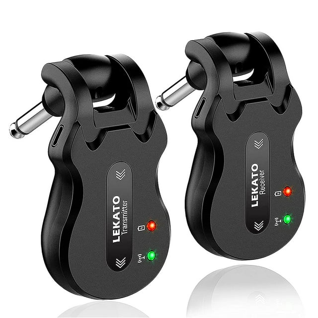 Sistema de guitarra inalámbrico LEKATO 5.8Ghz con 4 canales de audio