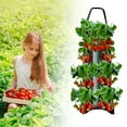 thumbnail image 5 of Hanging Planter Bag 60cm/23.6inch PE Strawberry Grow Bags With 8 Holes Garden Hanging Tomato Grow Bags Grow Bag For Flowers Vegetables, 5 of 6