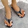thumbnail image 5 of ZTTD Men Shoes Flat Bottom Herringbone Slippers Flip Flops Fashion Summer Sandals Flat Bottom Men's Flip Flops Beach Sandals White, 5 of 6