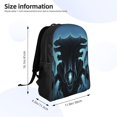 thumbnail image 4 of Alien vs Predator Funny Backpack Daypack for Travel Anime Bag Notebook Bag, 4 of 5