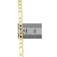 thumbnail image 5 of Real 10K Yellow Gold Solid Figaro Chain 5mm Necklace Lobster Clasp 28 Inch, 5 of 6