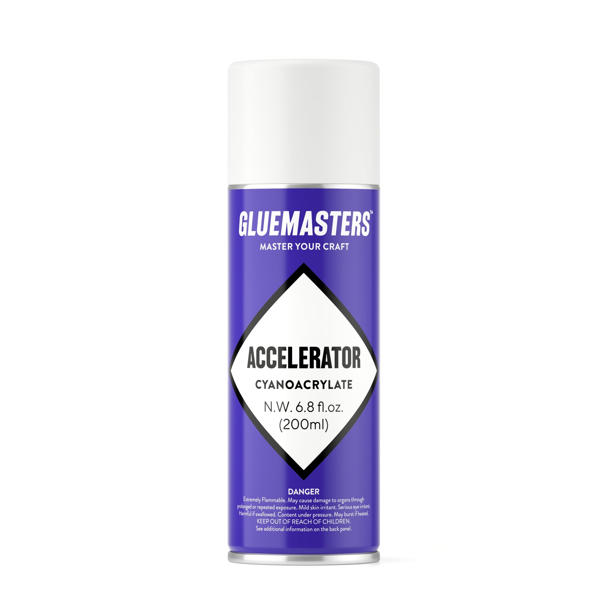 Professional Cyanoacrylate Super Glue Accelerator by GLUE MASTERS (6.8 fl. oz) Aerosol