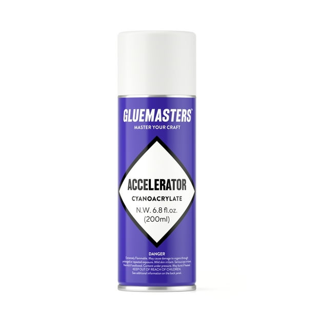 Professional Cyanoacrylate Super Glue Accelerator by GLUE MASTERS (6.
