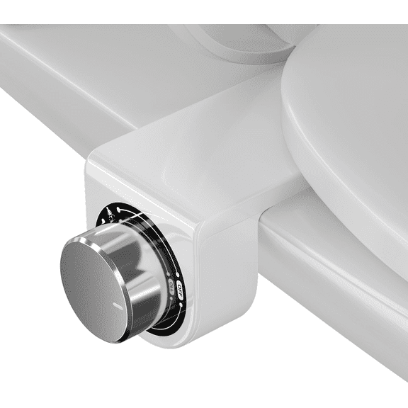 Toilet Bidet with Dual Nozzle Spray,No Electric Bidet Attachment for Toilet with