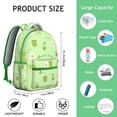 thumbnail image 3 of Avocado Lover Students Backpack Healthy Green Avocado Fruit School Bag with Avocado Pattern Design, Durable and Comfortable, 3 of 6