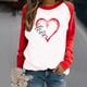 thumbnail image 1 of Puntoco Día de San Valentín Moda Mujer Casual Manga larga Impreso Señoras Sudaderas tops Puntoco Puntoco-6398, 1 of 7