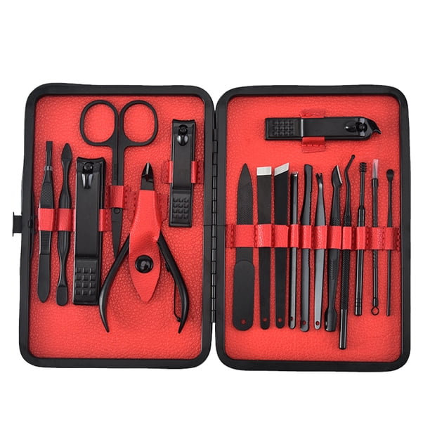 Cortaúñas de acero inoxidable, kit de viaje y aseo, herramientas para uñas, juego de manicura y pedicura Vhermosa CPB-US-CJZ1006-2