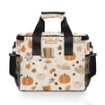 thumbnail image 7 of FORMRS Insulated Cooler Bag 24 Cans Capacity Soft Leakproof Lunch Box with Side Pockets, Orange Fall Pumpkin, 7 of 7