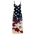 thumbnail image 4 of Erwazi Summer Dresses for Women 4th Of July Printed Crew Neck Sleeveless Ankle Length Dress Celebrations Outdoor Parties Activities Casual Dresses, 4 of 7