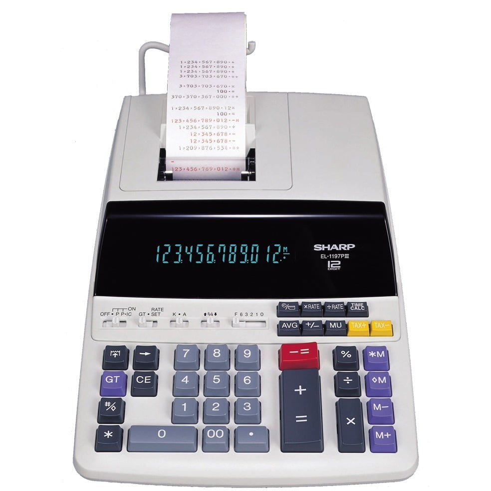 Sharp EL-1197GIII Printing Calculator for sale online 