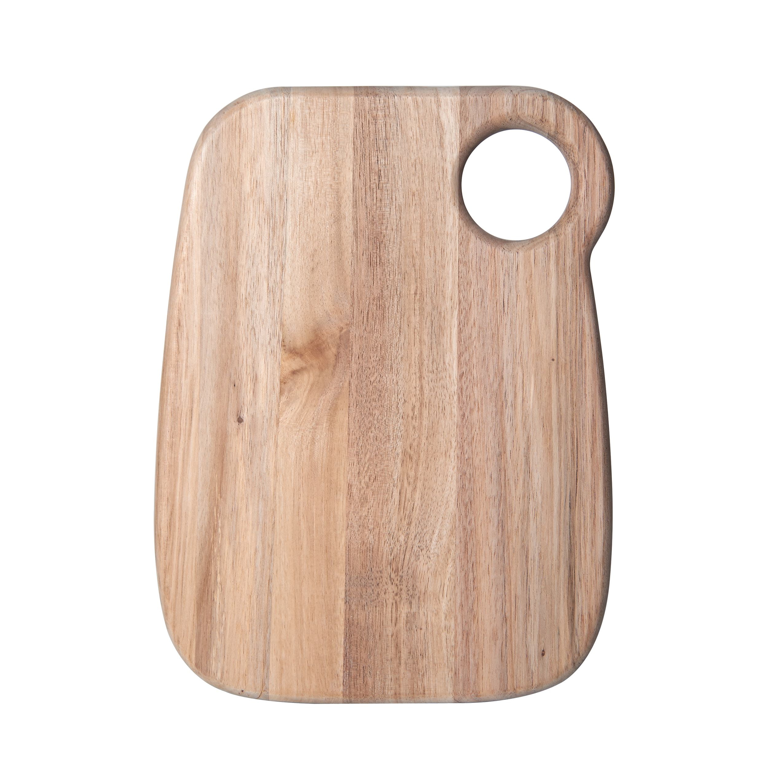 Kitsin Acacia Wood Cutting Board with Handle for Meat Bread Serving Small  Food Prepare, Rectangular Cheese Paddle,12.2 x 9 inch 