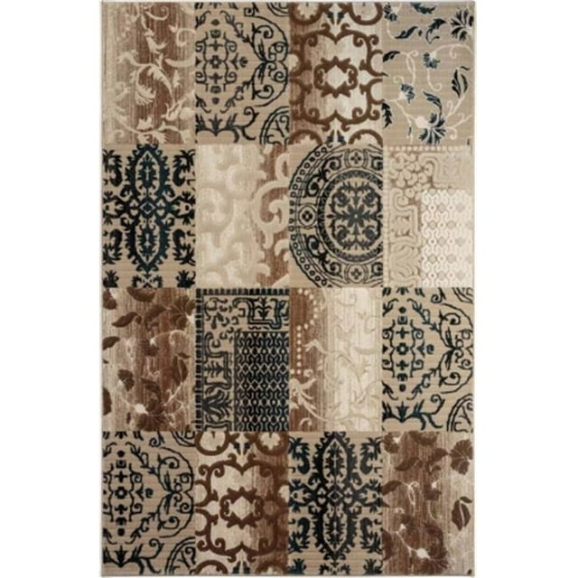 Central Oriental 1607.91.55 Oracle Missa Multi Color 100 Percent Polypropylene Rug - 5 ft. 3 in. x 7 ft. 7 in.