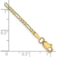 thumbnail image 2 of Avariah Diamonds Solid 14K Yellow Gold 2mm Flat Figaro Chain - 20", 2 of 4