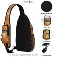 Halloween Icons Pattern Sling Backpack, Casual Day Sling Pack with ...