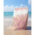 thumbnail image 4 of Pink Gold Beach Towels Oversized Super Absorbent,Boho Modern Abstract Minimalist Aesthetic Flower Lightweight Bath Towel Quick Dry Sets For Bathroom/Pool/Rv Camping/Beach Play/Gym Room/Picnic 31"x62", 4 of 8