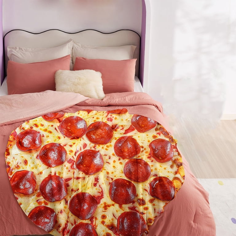 dinapents Pizza Blanket Warm Food Blanket With Pizza Cute Blankets