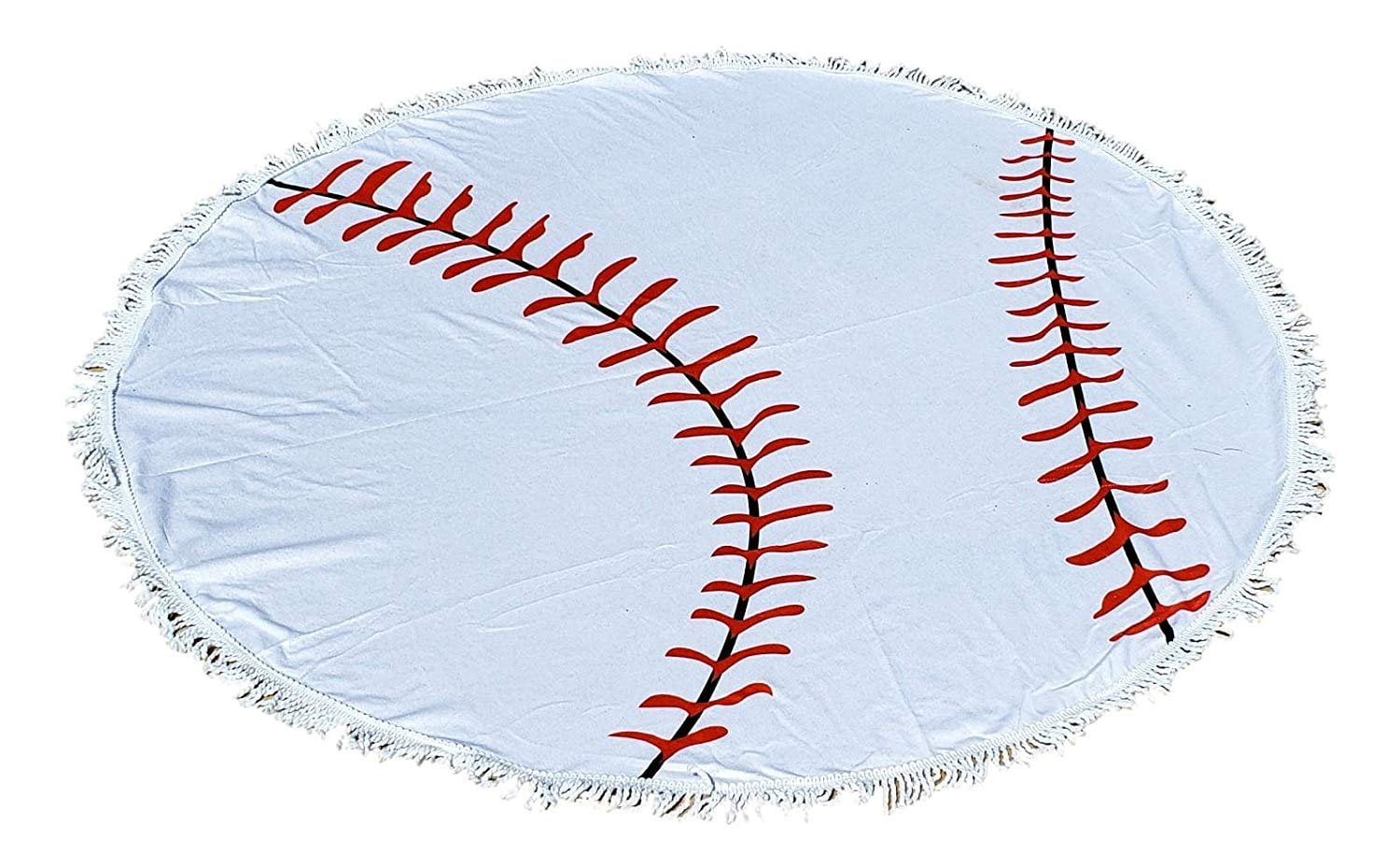 101 BEACH Round Beach Towel Blanket - Baseball - Walmart ...