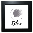 thumbnail image 1 of Cadre Photo Carré Noir Motif Encre Blanche pour Mur Ou Table, 1 of 3