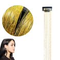 thumbnail image 1 of 50cm Synthetic Sparking Shiny Hair Tinsel Hair Extensions Hair Clip Extensions, 1 of 8