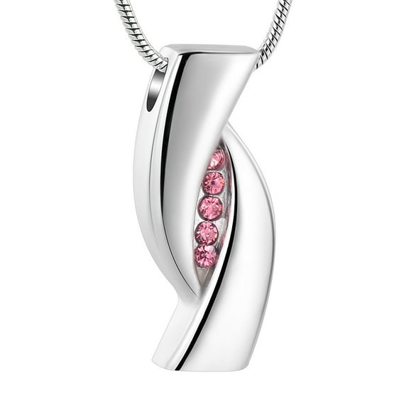 Urn Necklaces for Ashes Crystal Birthstone  Urn Jewelry Pendant Urn Cremation Keepsake