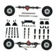 thumbnail image 4 of Kit de bricolaje para eje delantero y trasero, varillas de fijación de eje trasero de repuesto, soportes de metal, actualización robusta para coche RC Negro, 4 of 8