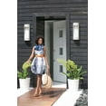 thumbnail image 2 of 2 Light Large Outdoor Wall Lantern in Modern Style 9 inches Wide By 24 inches High Titanium Led 2 Light Large Outdoor Wall Lantern in Modern Style 9, 2 of 10