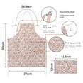 thumbnail image 7 of Pink Cartoon Unicorn Rainbow Star Butterfly Apron-Garden Aprons for Women with Pockets-Cotton Linen Waterproof Kitchen Cooking Gardening Aprons Adjustable for Kitchen,Cooking,BBQ and Salon 33x27 Inch, 7 of 7