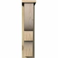 thumbnail image 2 of 6"W x 14"D x 26"H Ridgewood Rough Sawn Corbel w/Backplate, Douglas Fir, 2 of 9