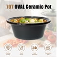 thumbnail image 2 of 7 Quart Slow Cooker Ceramic Pot Replacement for Hamilton Beach 33474G 33473 33576  Beautiful 22975A1, 2 of 5