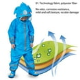 thumbnail image 5 of Fridja Kids Toddler Rain Suit 3D Cartoon Rain Suit with Hood Waterproof Coverall One Piece Rain Suit (3-10 Years Old), 5 of 9