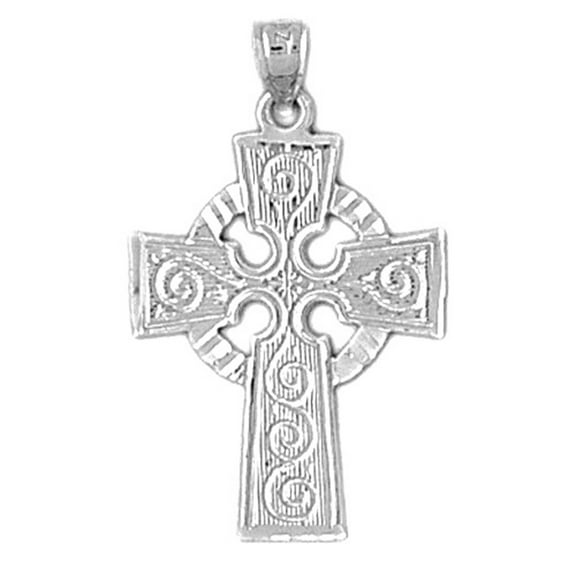 Jewels Obsession Sterling Silver Celtic Cross Pendant