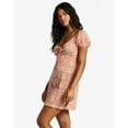 thumbnail image 2 of Billabong Women's Dream Floral Daisy Puff Sleeve Fit & Flare Mini Dress (Small, Multi), 2 of 8
