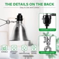 thumbnail image 3 of Simple Deluxe 4-Pack Clamp Lamp Light with 5.5'' Aluminum Reflector, 60 Watt E26 (No Bulb Included), 6 Feet 18/2 SPT-2 Cord, for Reptiles Plants Growing, 3 of 7