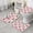 Pioneer Flower Floral-2, variant on Pioneer Flower Floral Print Pattern Bathroom Rugs Sets 3 Piece,Toilet Cover Set,Absorbent Non Slip Bathroom Mats Sets with U-Shaped Contour Rug Toilet Rug Set