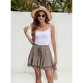 thumbnail image 2 of Pantalones cortos casuales SimpleFun Floral Brown para mujer, talla M, 2 of 4