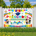 thumbnail image 4 of Colorful Design Preschool Graduation Banner Lightweight Children's Event Photo Backdrop for Kids Party Indoor Decoration Celebration, 4 of 7