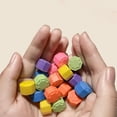 thumbnail image 4 of Moonsky Korean Jacks Gonggi 2Pcs Plastic Traditional Five Stones Game for Students Finger Exercise Agility Training Hand-Eye Coordination, 4 of 5